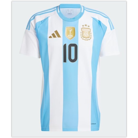 NWT Adidas Men's Argentina 2024 MESSI #10 Home Soccer Jersey SLIM FIT IX7790,XXL - Picture 6 of 9